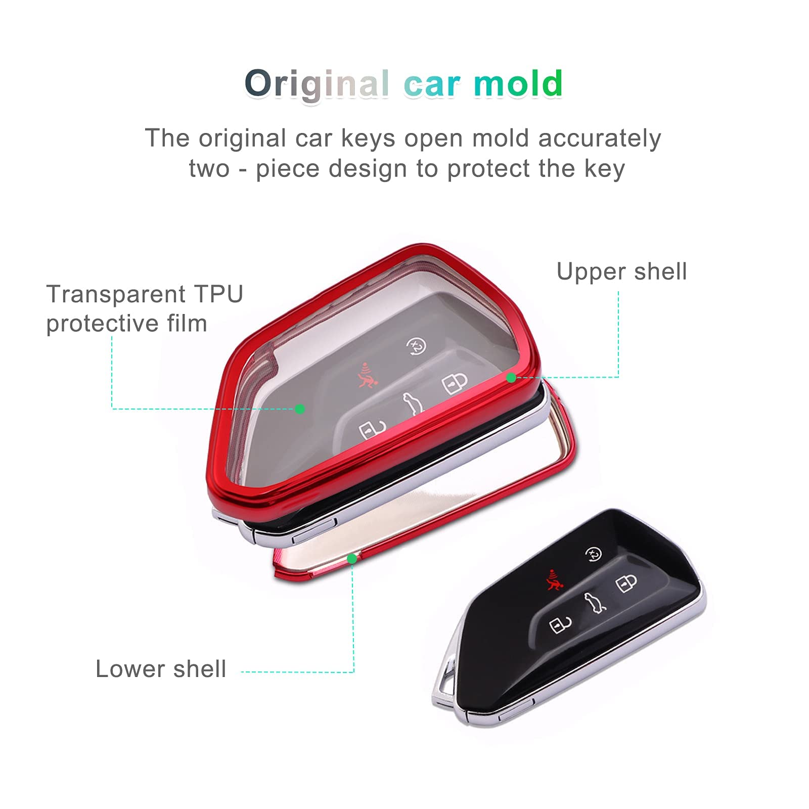 VW Golf 8 TPU Silica Key Case 2020+ - LFOTPP Car Accessories