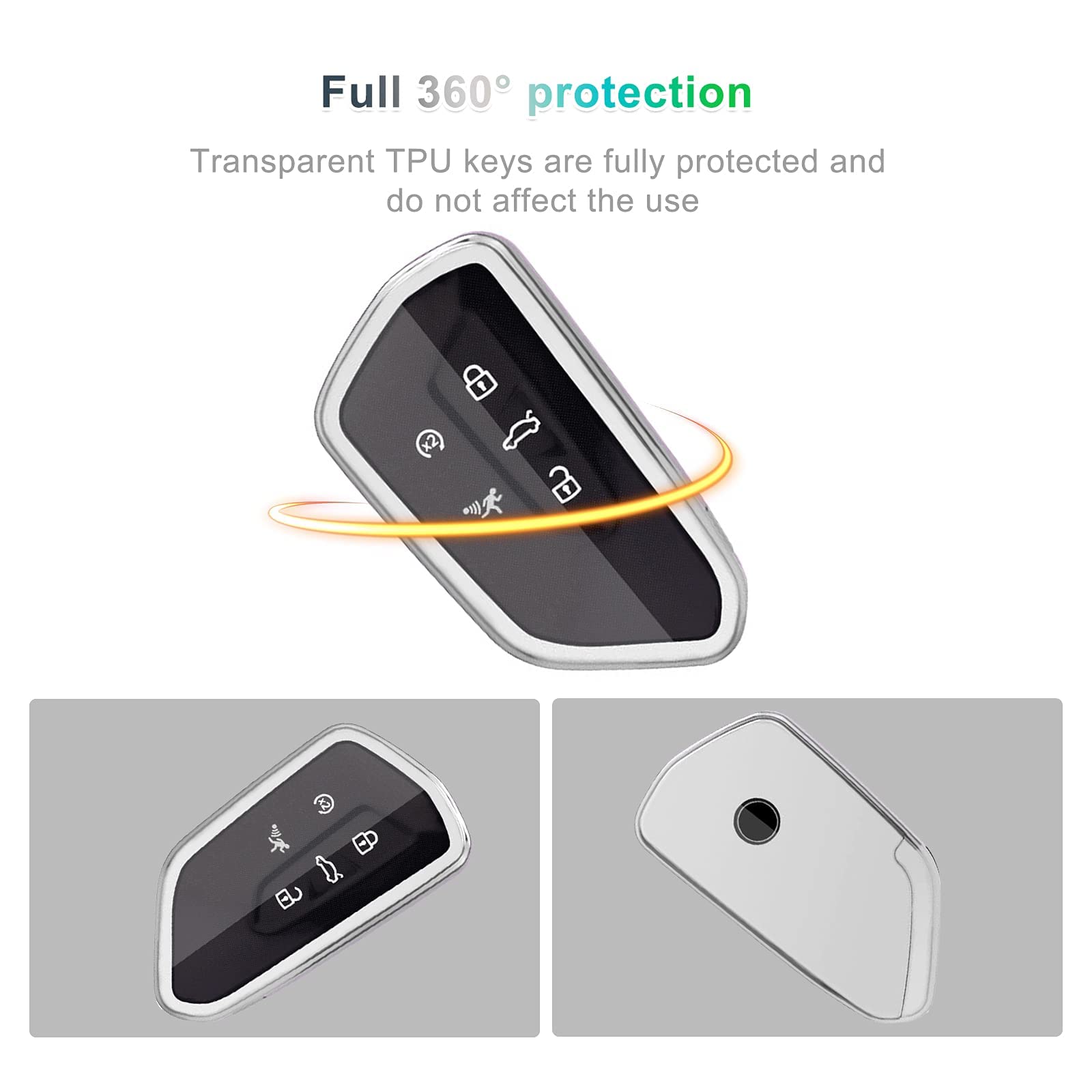 VW Golf 8 TPU Silica Key Case 2020+ - LFOTPP Car Accessories