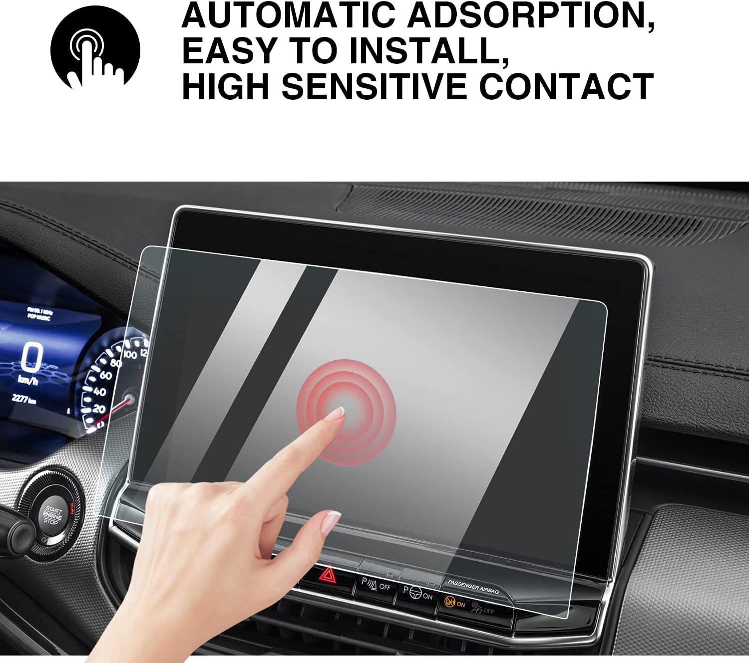 For Jeep Compass Suit of Storage Box And Screen Protector