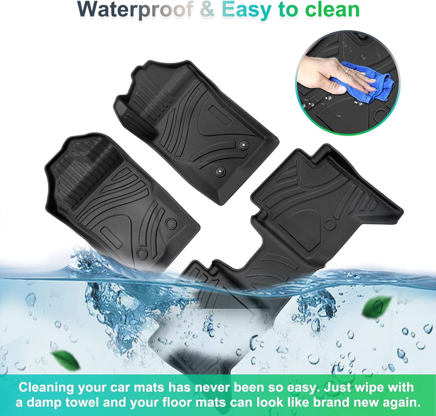 For Ford Ranger T9 Raptor Wildtrak 3D Scanning Floor Mats 2024+