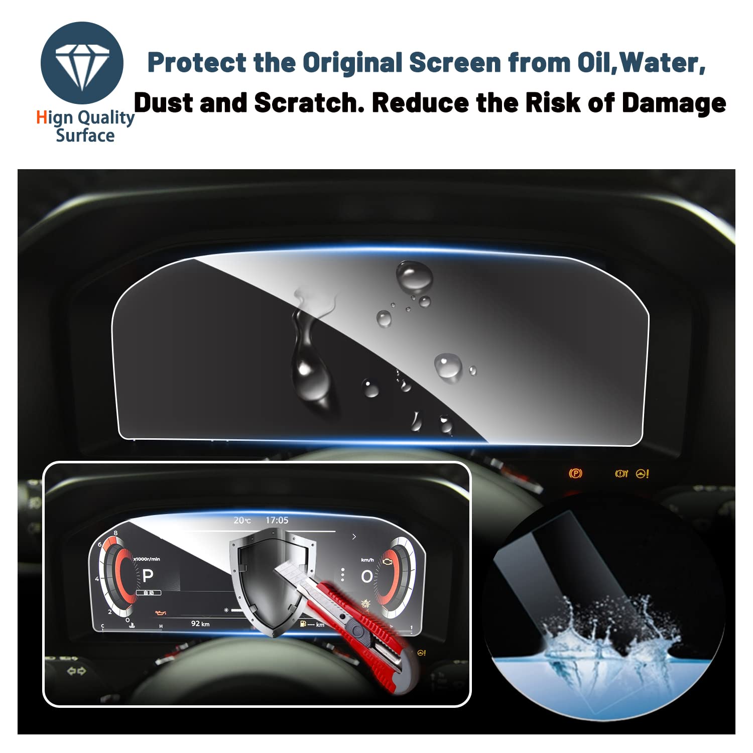 Nissan Rogue T33 12.3" Dashboard Screen Protector 2021+ - LFOTPP Car Accessories