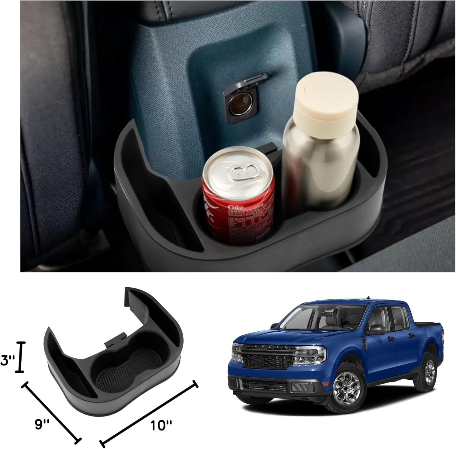 Ford Maverick Cup Holder Expander Organizer 2021+