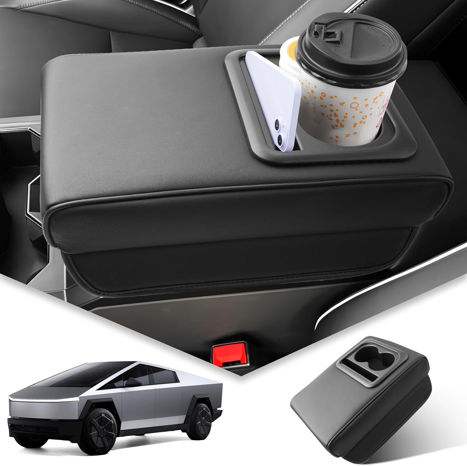 For Tesla Cybertruck Center Console Armrest Cover 2024 2025+