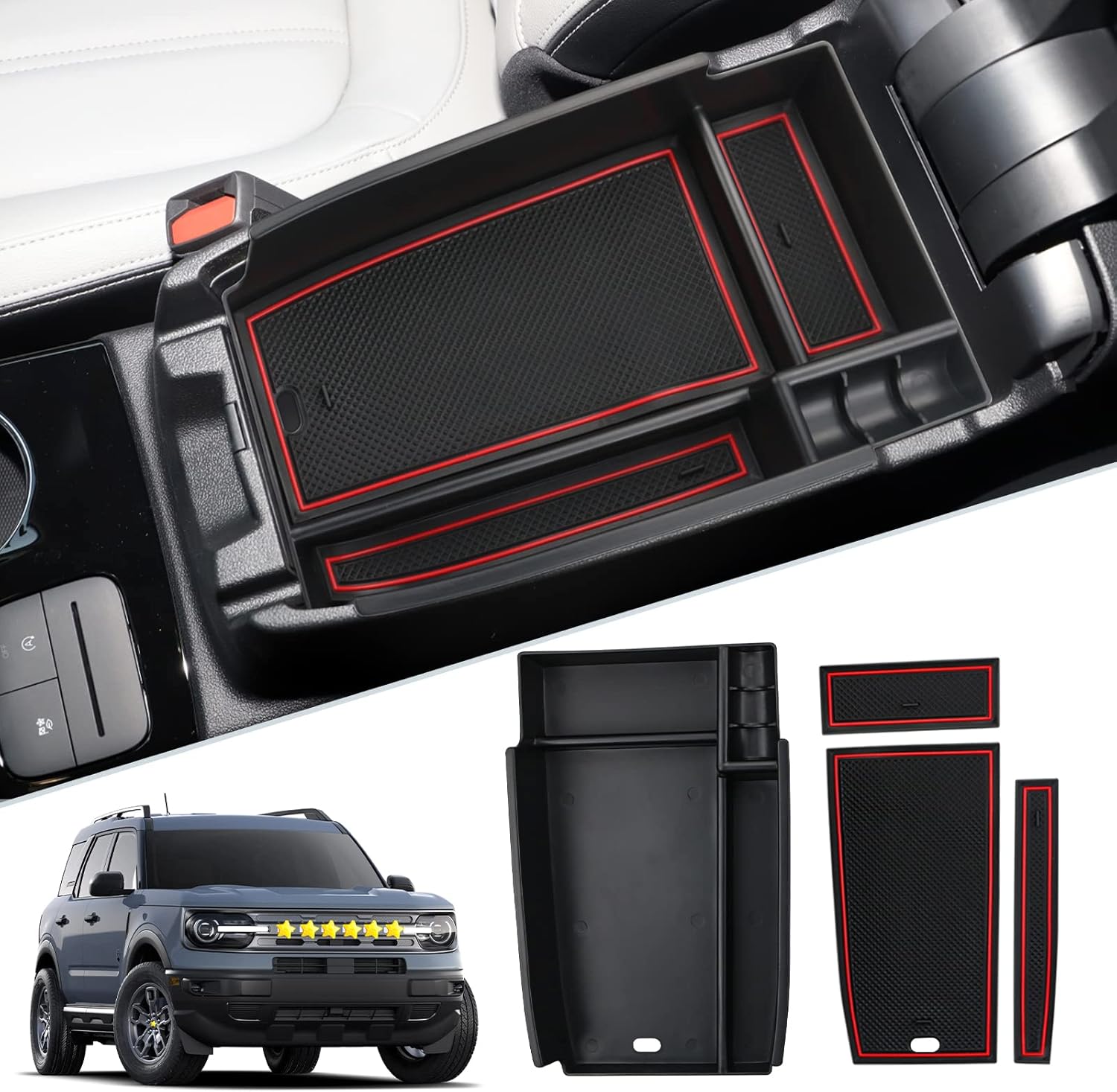 Ablagefach für die Mittelarmlehne des Ford Bronco Sport CX430 ab 2021