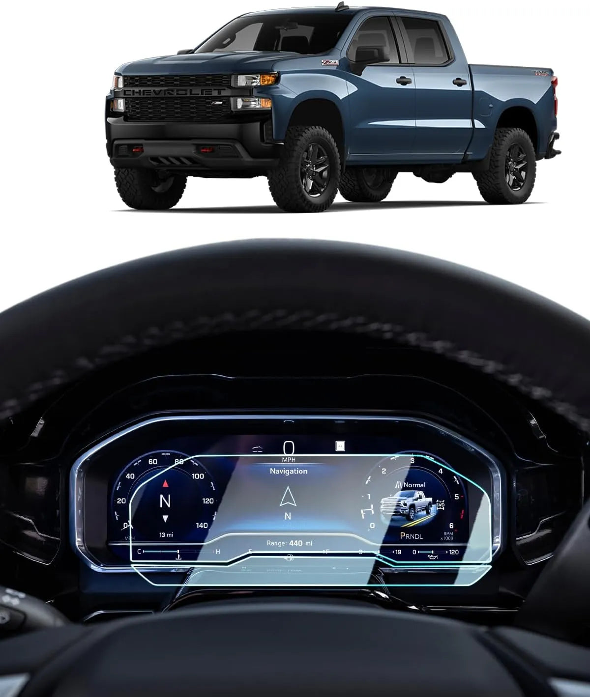 For Chevy Silverado & GMC Sierra 1500 Screen Protector 2022+