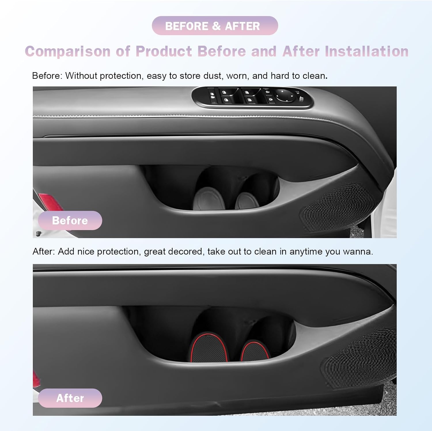 For Hyundai Palisade SE/SEL/XRT/Limited/Calligraphy Center Console Liners Mats 2026+