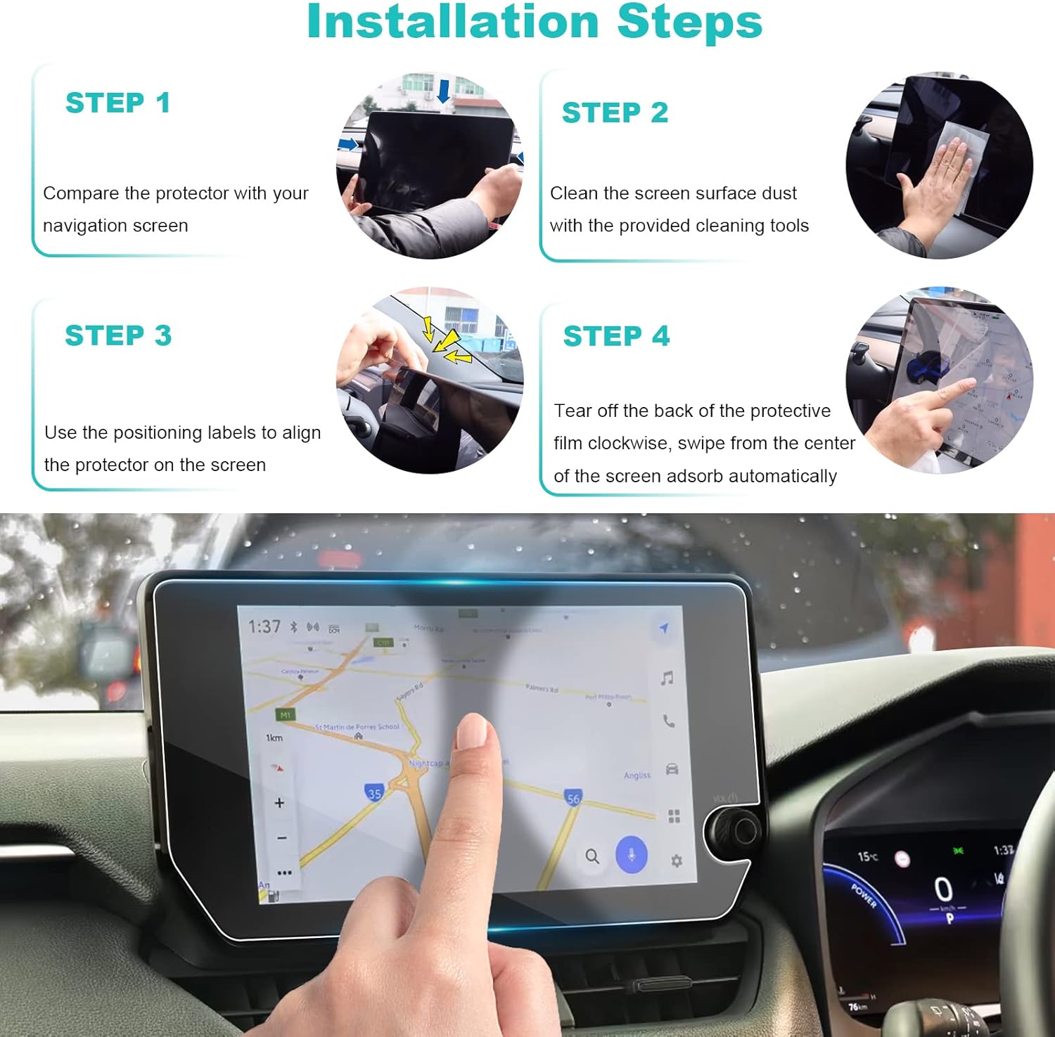 Protector de pantalla Toyota RAV4 10.5" 2023+