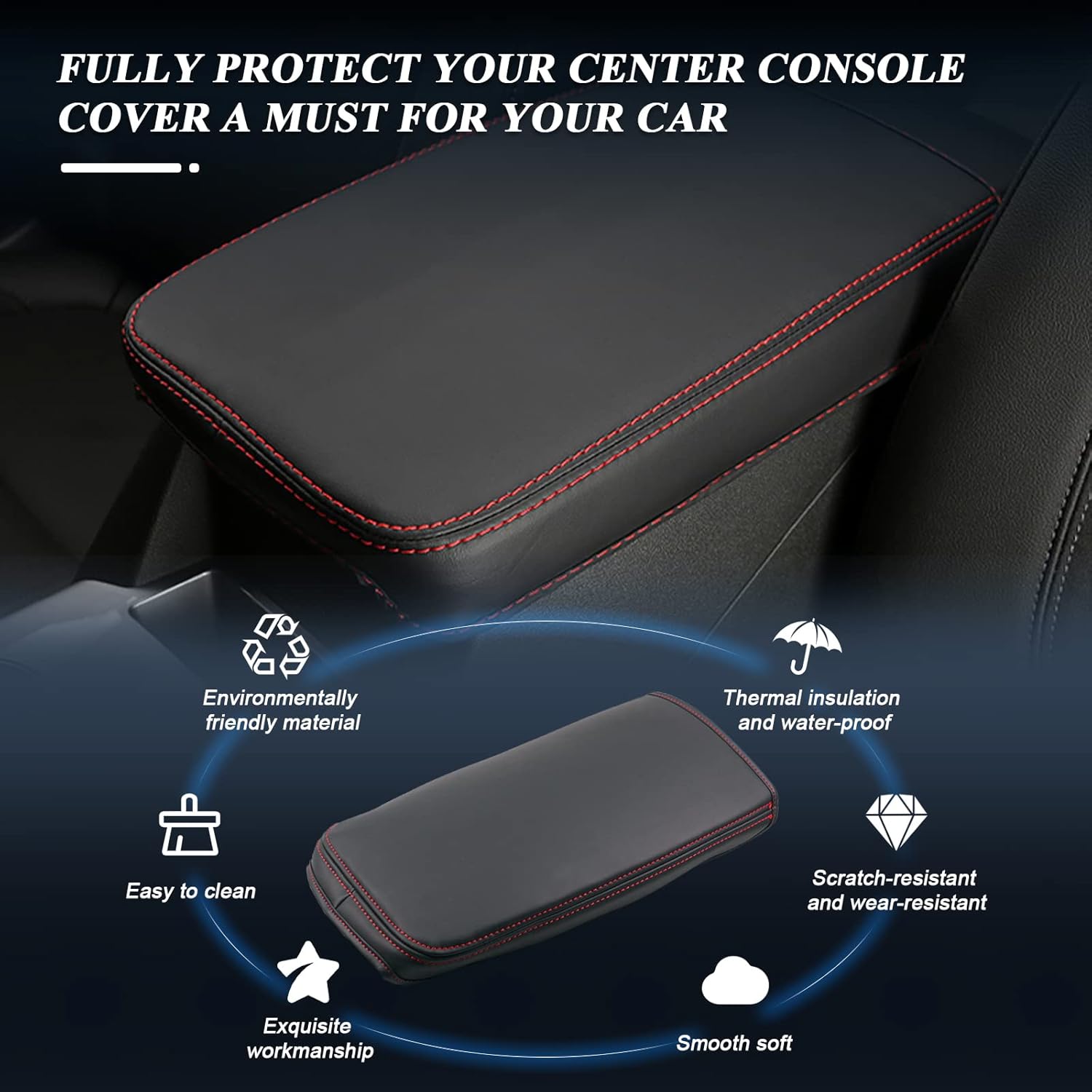For Chevy Blazer Center Console Armrest Cover 2019-2025+