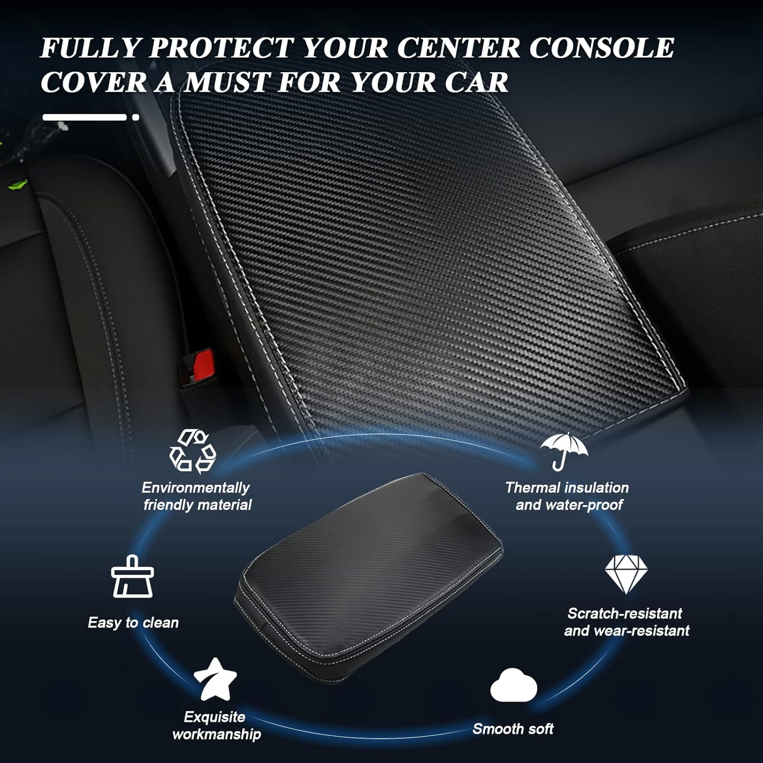 For Chevy Blazer Center Console Armrest Cover 2019-2025+