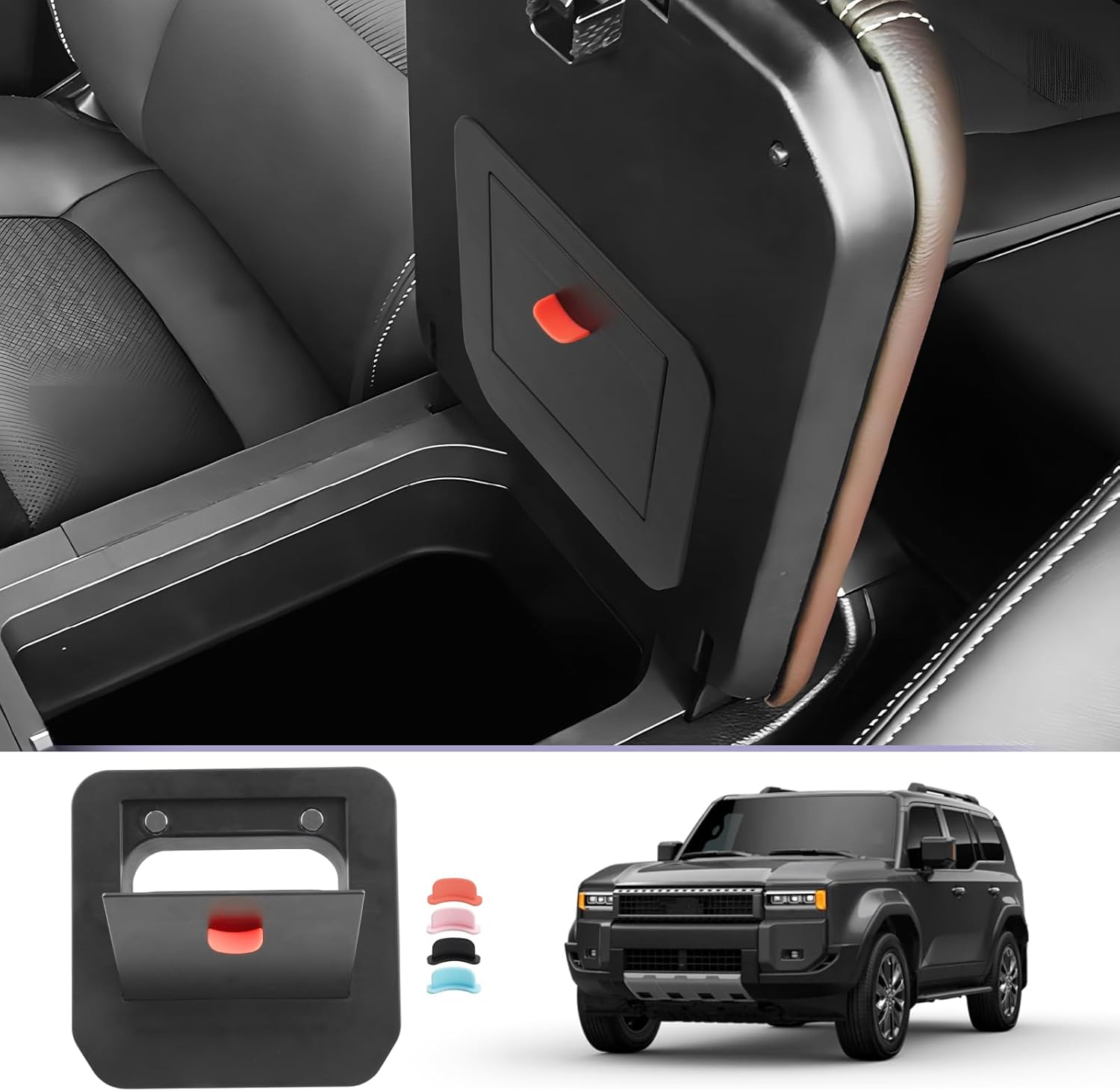 For Toyota Land Cruiser LC250 Prado J250 Center Armrest Organizer 2024 2025 2026