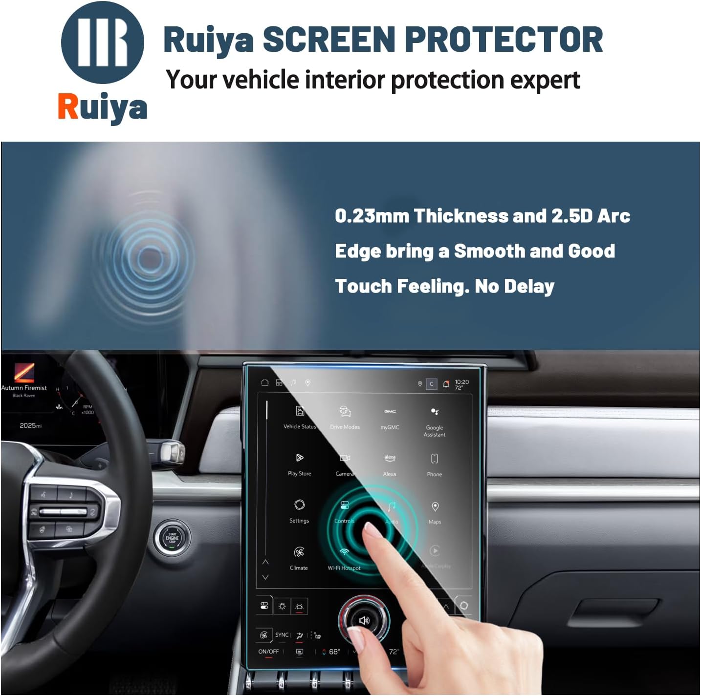 For GMC Terrain (Elevation/AT4/Denali) 15" Nagivation Display Touch Screen Protector 2024+