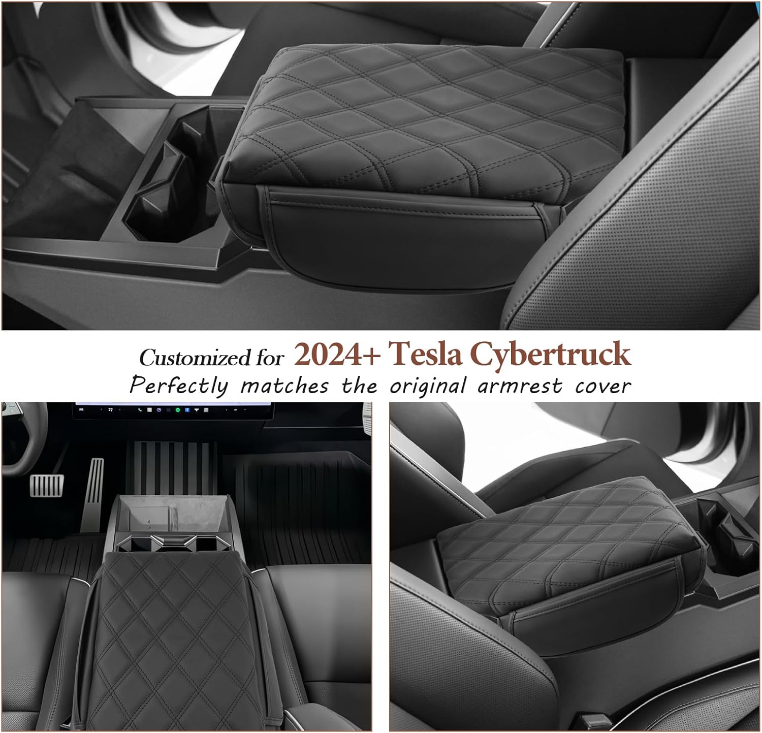 For Tesla Cybertruck Center Console Armrest Cover 2024 2025+