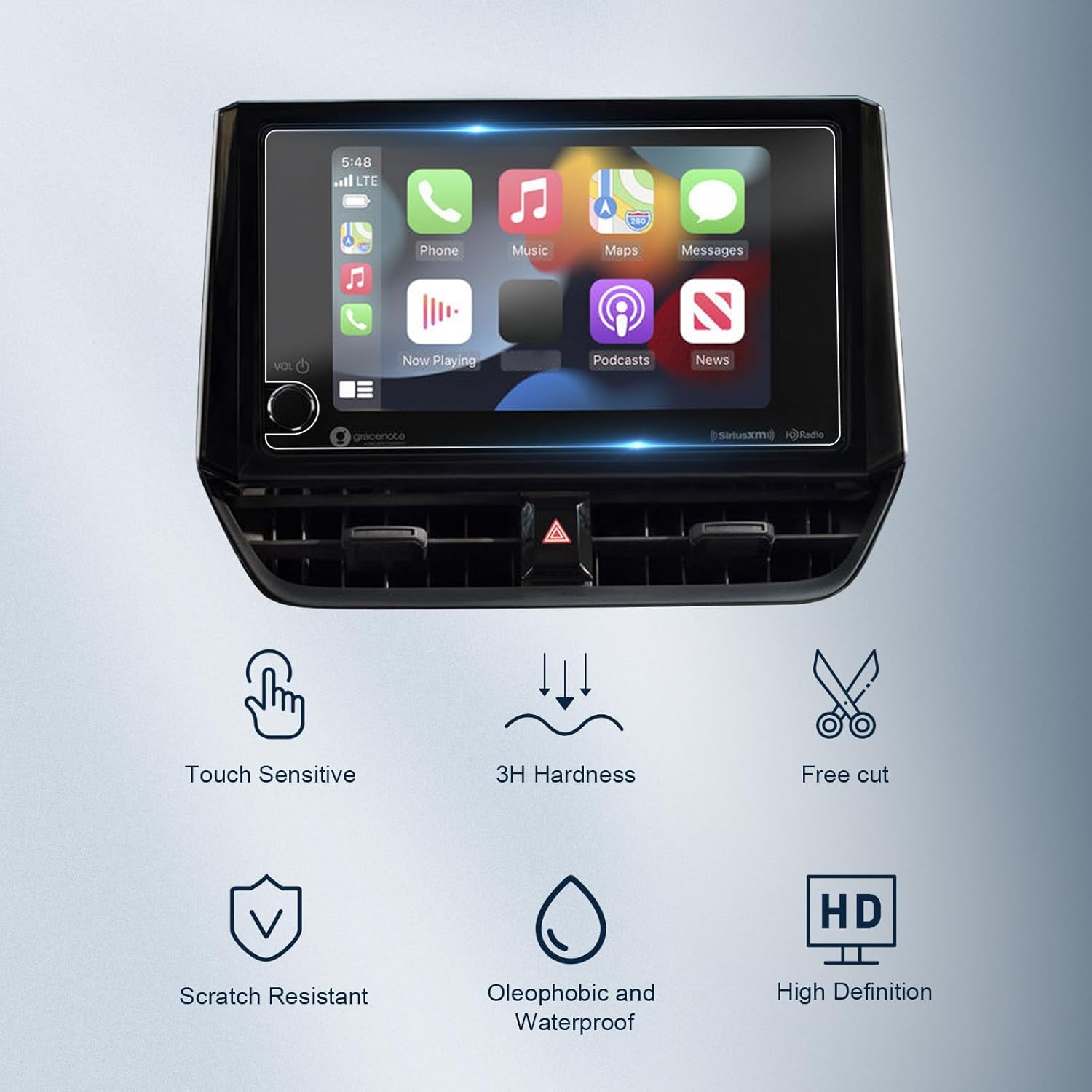 Protector de pantalla para salpicadero Toyota RAV4 12,3" 2023+