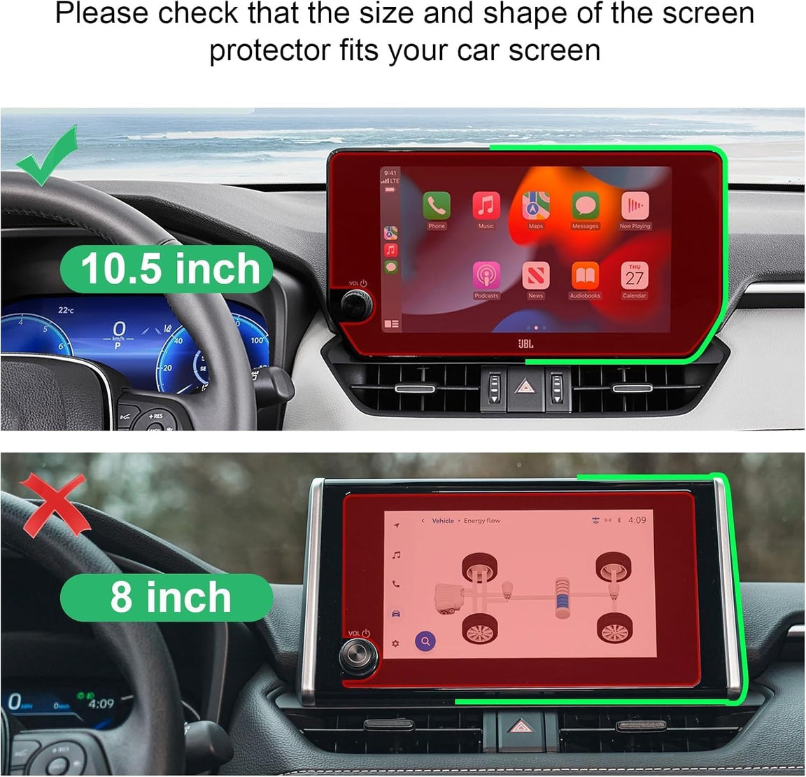 Protector de pantalla Toyota RAV4 10.5