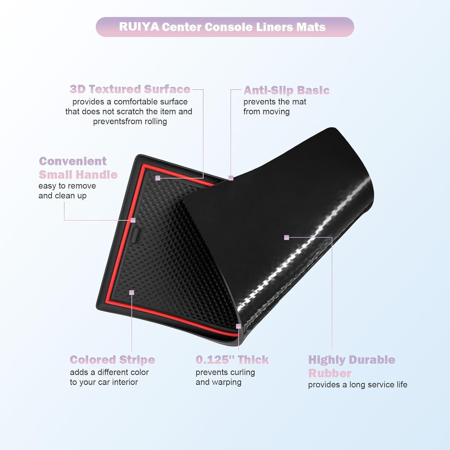 For Hyundai Palisade SE/SEL/XRT/Limited/Calligraphy Center Console Liners Mats 2026+