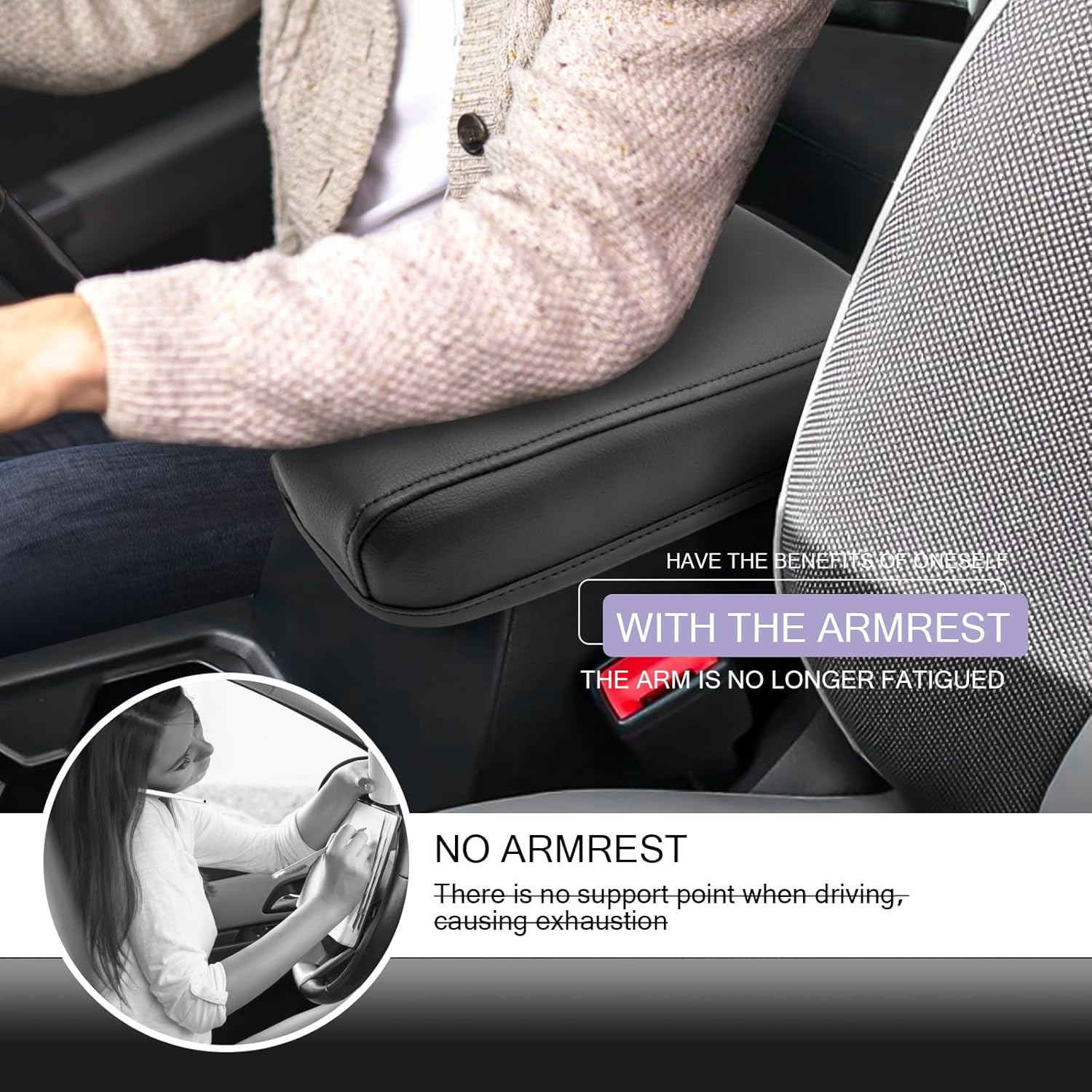 For Volkswagen Taos Center Console Armrest Cover 2022-2025