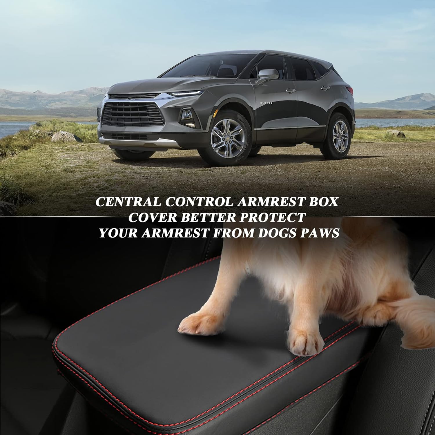 For Chevy Blazer Center Console Armrest Cover 2019-2025+