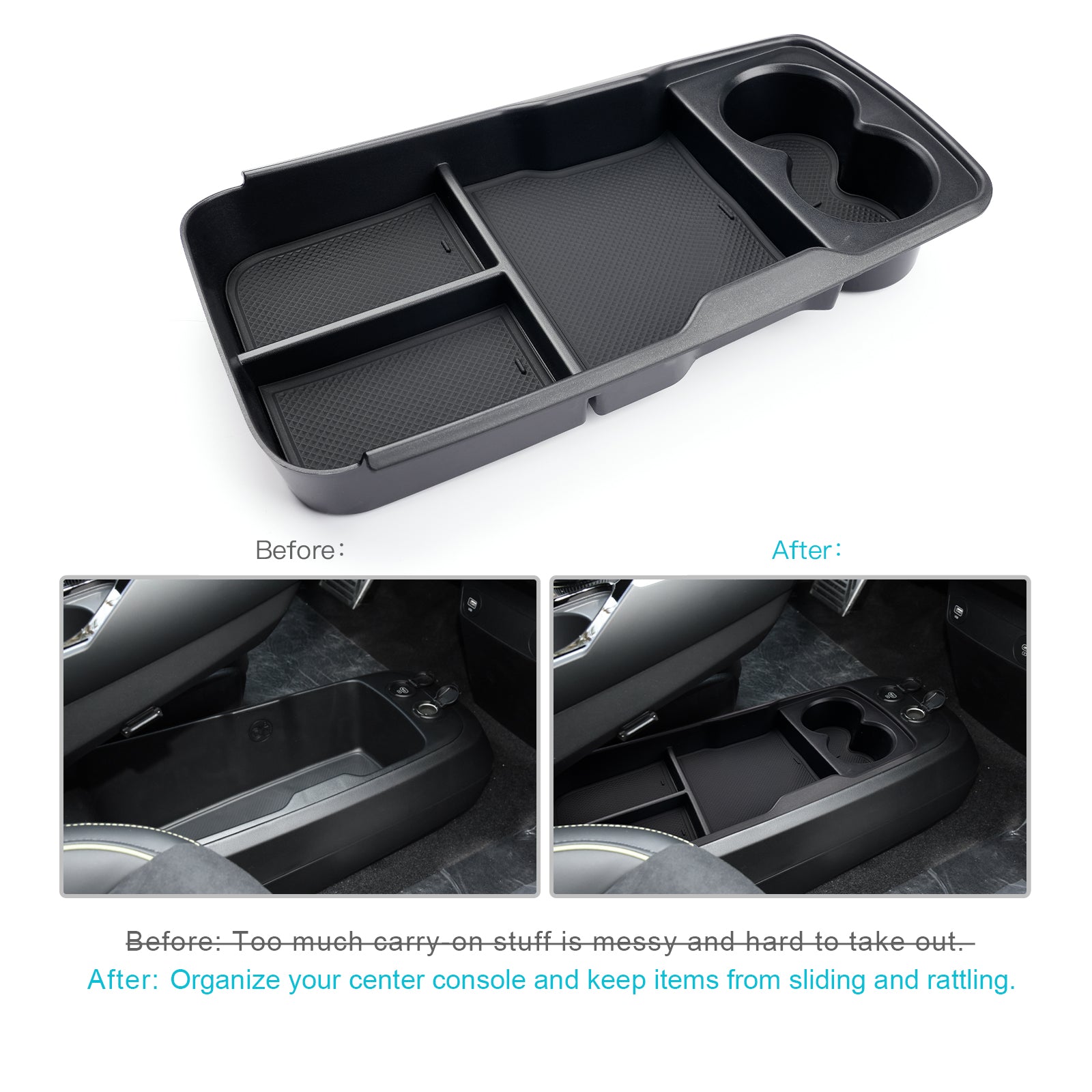 Kia EV6 Center Armrest Storage Tray 2021+ - LFOTPP Car Accessories