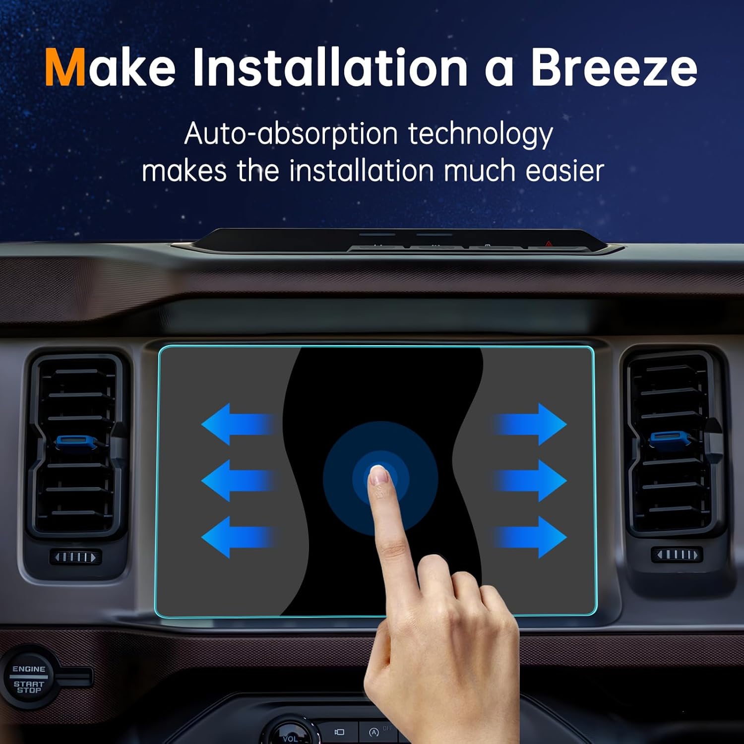 Ford Bronco 12" Nagivation Screen Protector 2020+