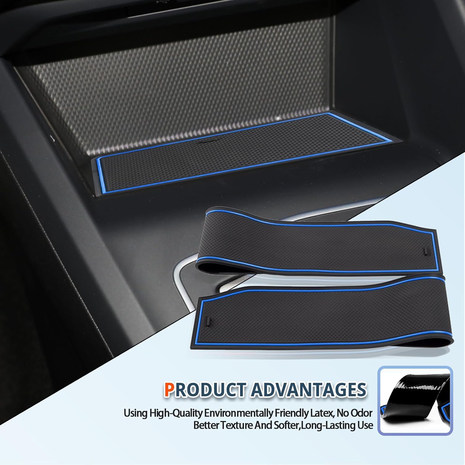 For VW Golf 8 MK8 GTI GTE GTD Door Slot Mats 2020+