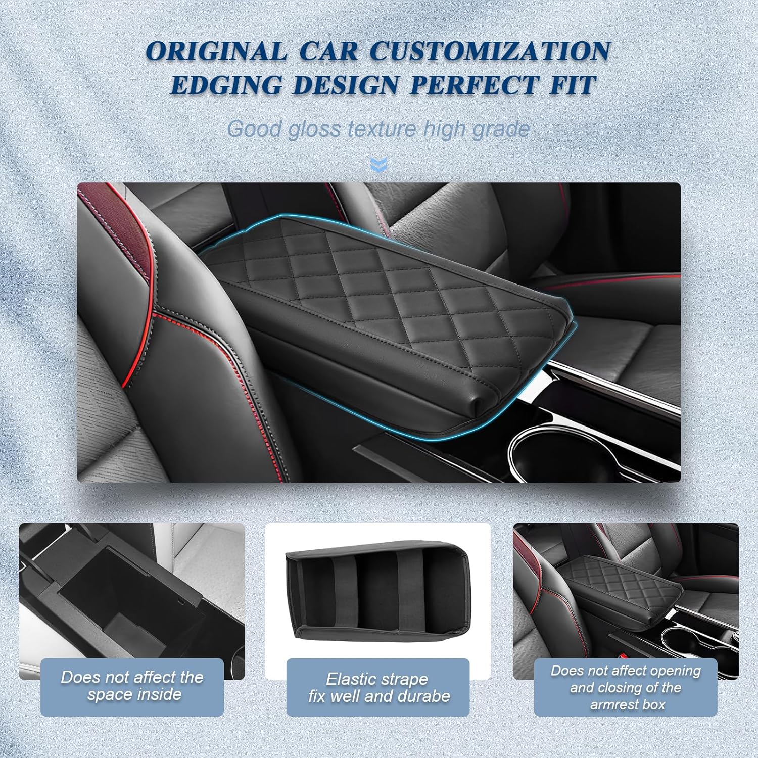 For Chevy Equinox(LT/RS/ACTIV) Center Console Armrest Cover 2025