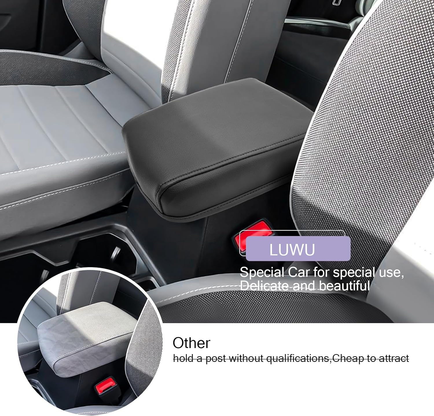 For Volkswagen Taos Center Console Armrest Cover 2022-2025