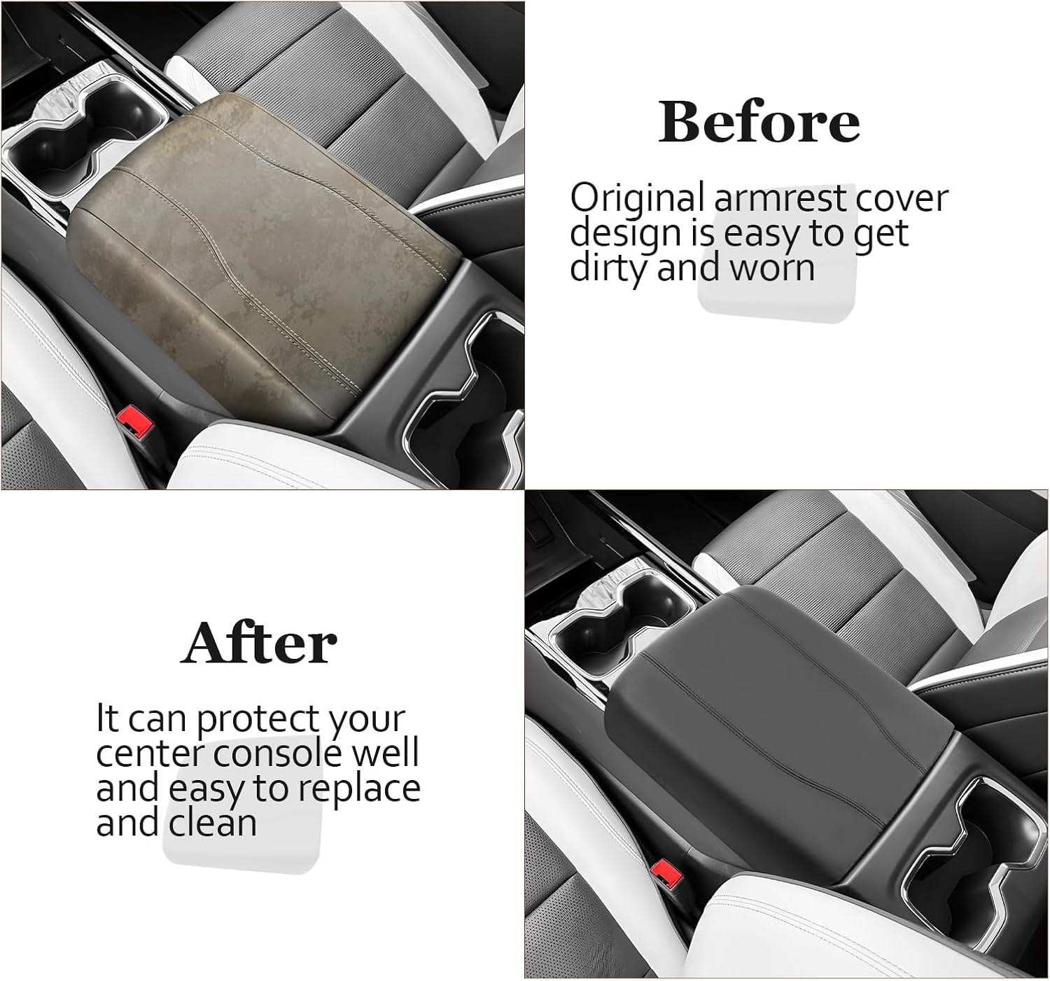 For Chevy Silverado EV Center Console Armrest Cover 2024 2025+