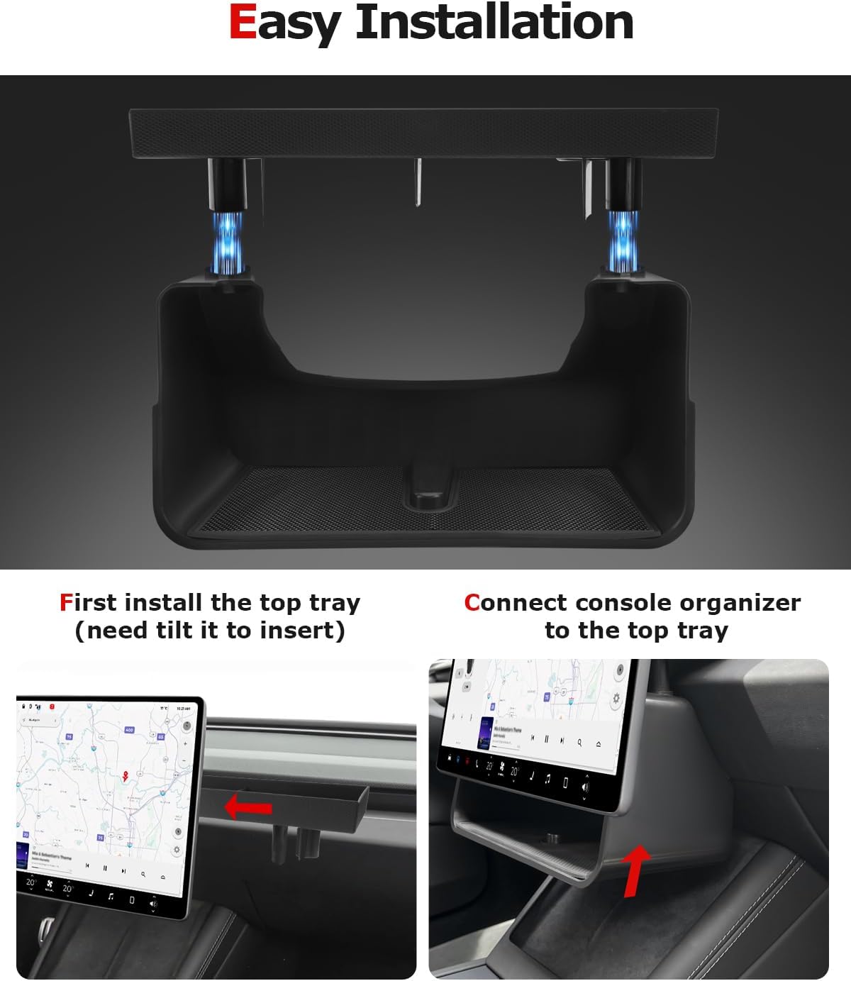 Tesla Model 3 Center Console Organizer 2024