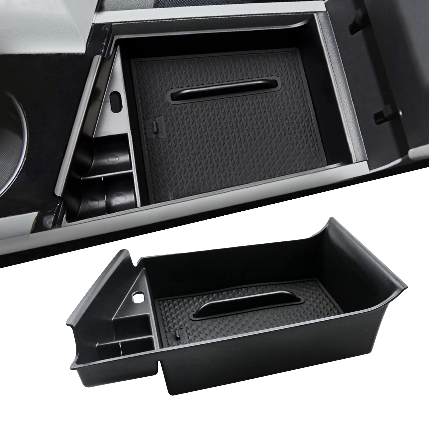 Hyundai Elantra Limited Hybrid Center Organizer Storage Tray 2021+ - LFOTPP Car Accessories