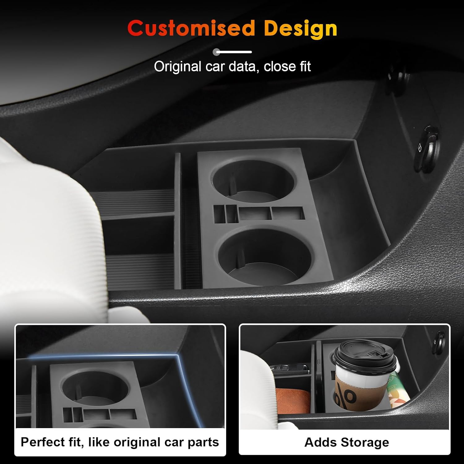 For Hyundai Palisade SE/SEL/XRT/Limited/Calligraphy Lower Console Organizer 2023 2024 2025