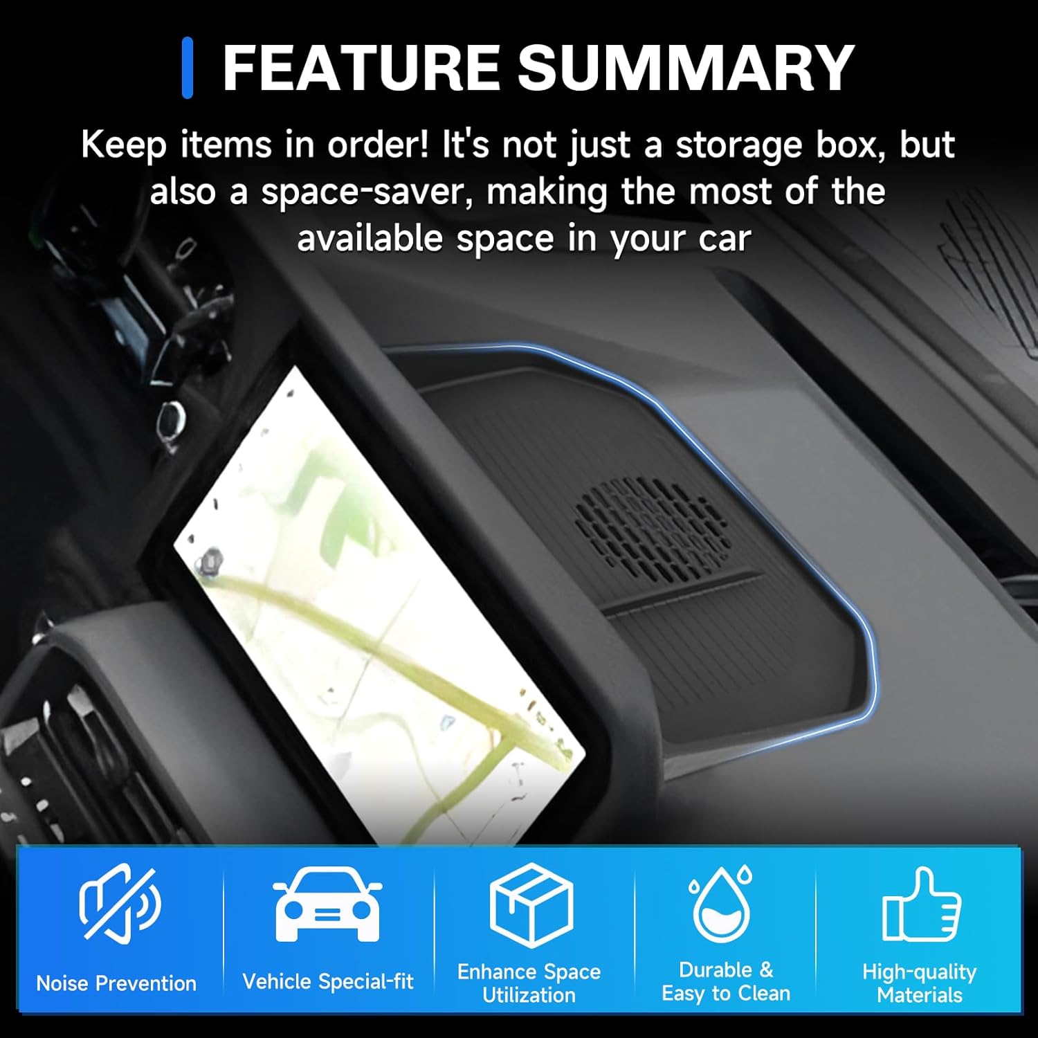 For Toyota Land Cruiser Screen Back Organizer 2024 2025 2026