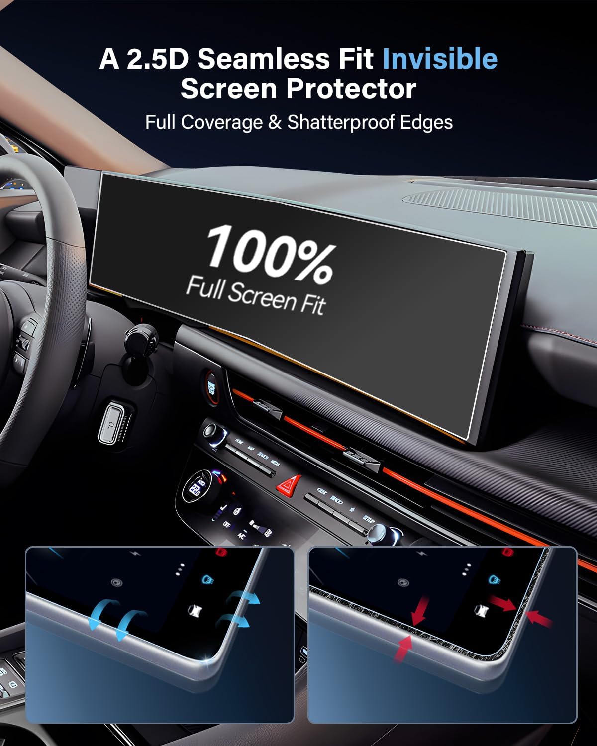 Hyundai Sonata 12.3 Inch Integrated Nano Film Screen Protector 2024 2025