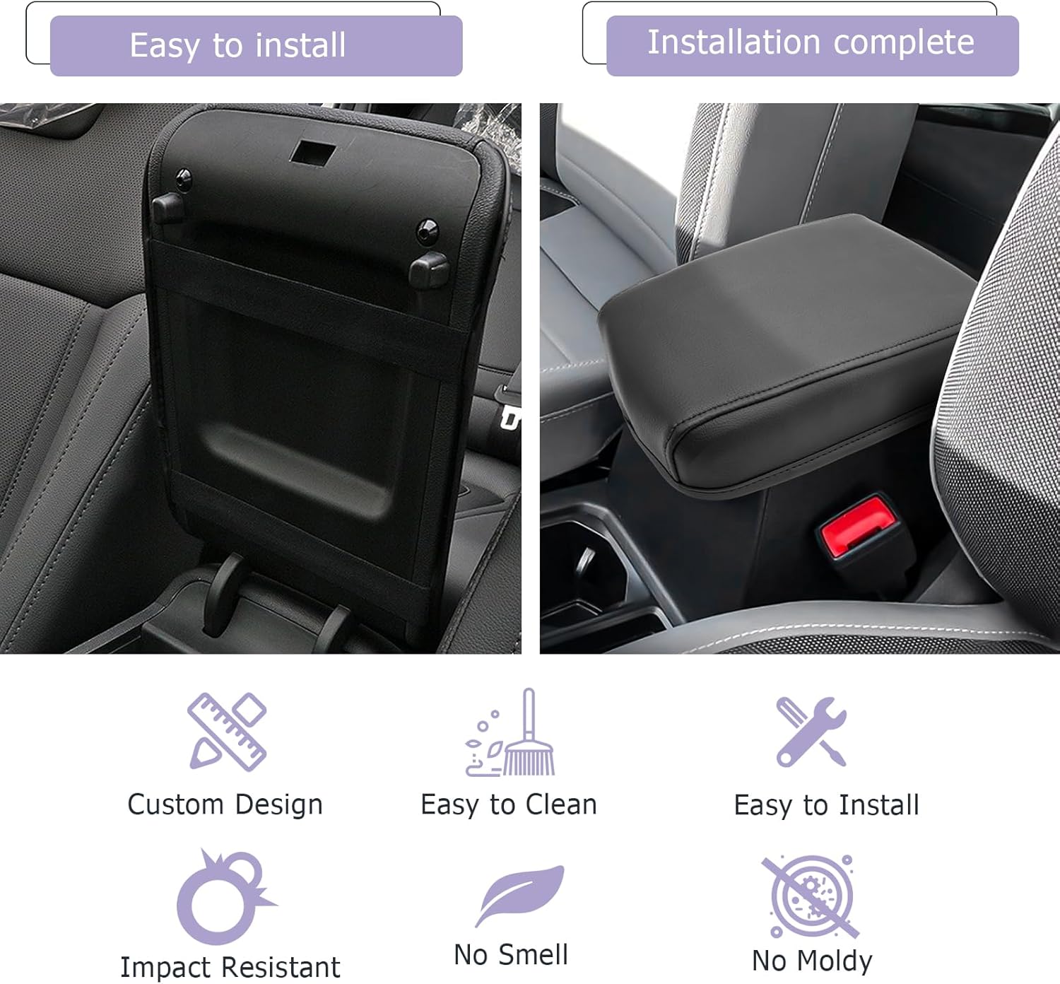For Volkswagen Taos Center Console Armrest Cover 2022-2025