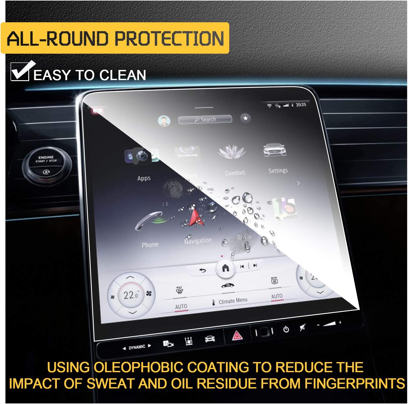 Mercedes S-Class W223 Screen Protector 2021+ - LFOTPP Car Accessories