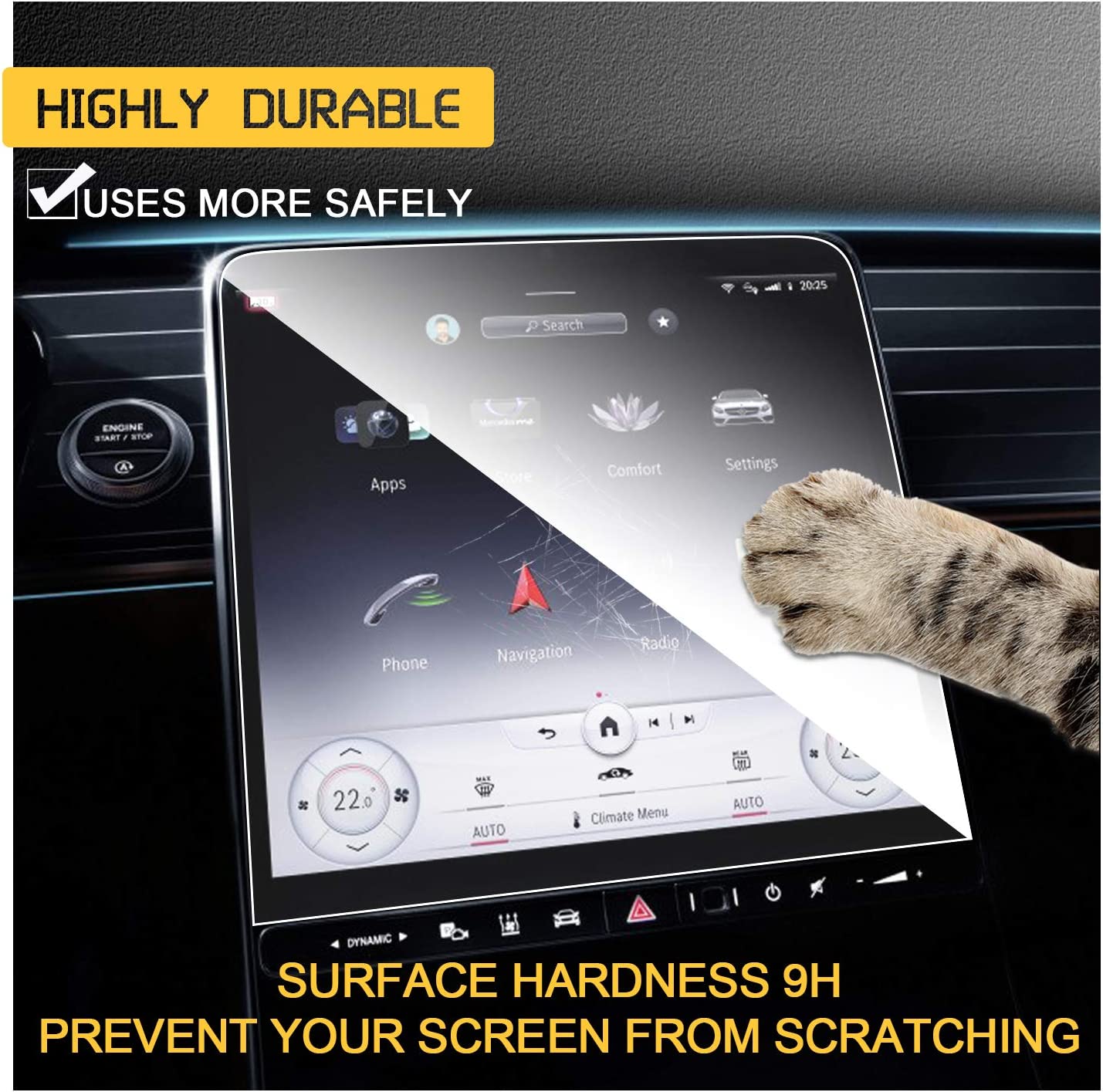 Mercedes S-Class W223 Screen Protector 2021+ - LFOTPP Car Accessories