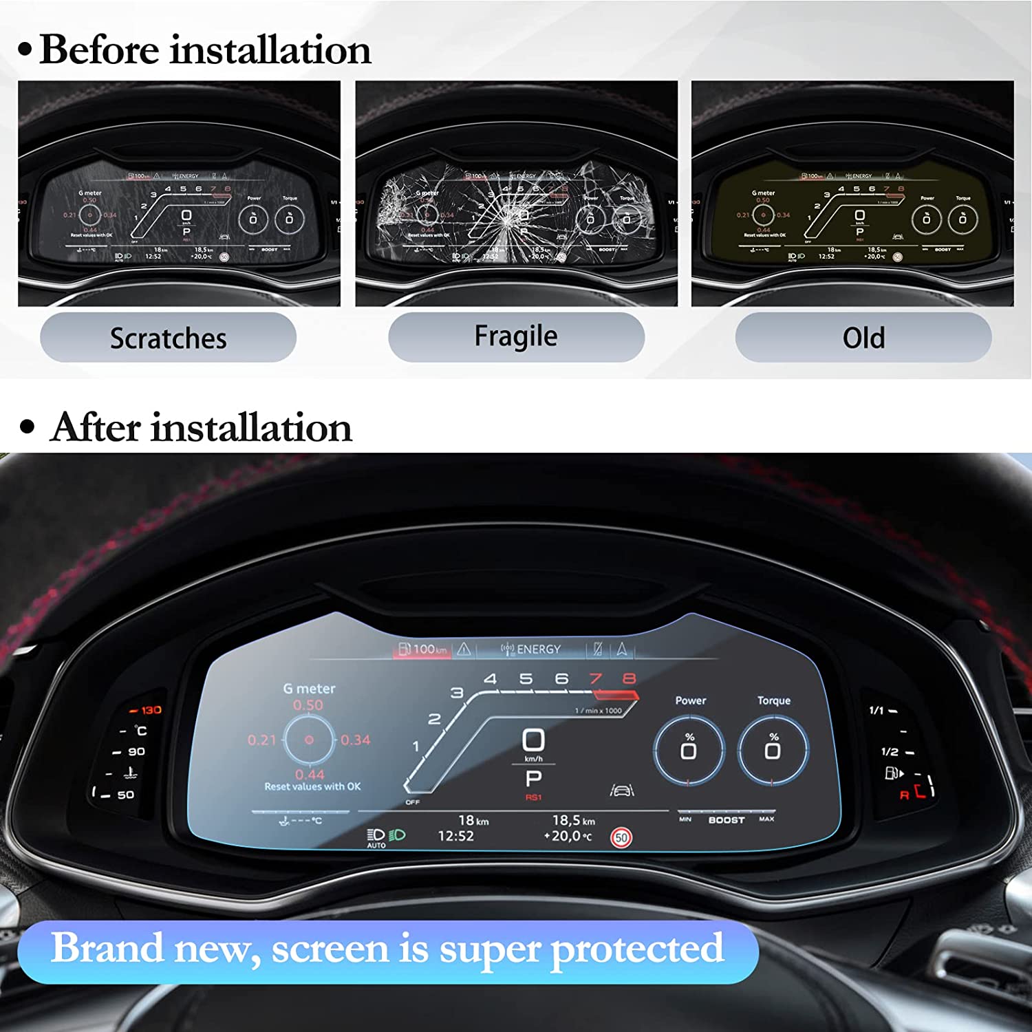 Audi A6 A7 Screen Protector 2019+ - LFOTPP Car Accessories