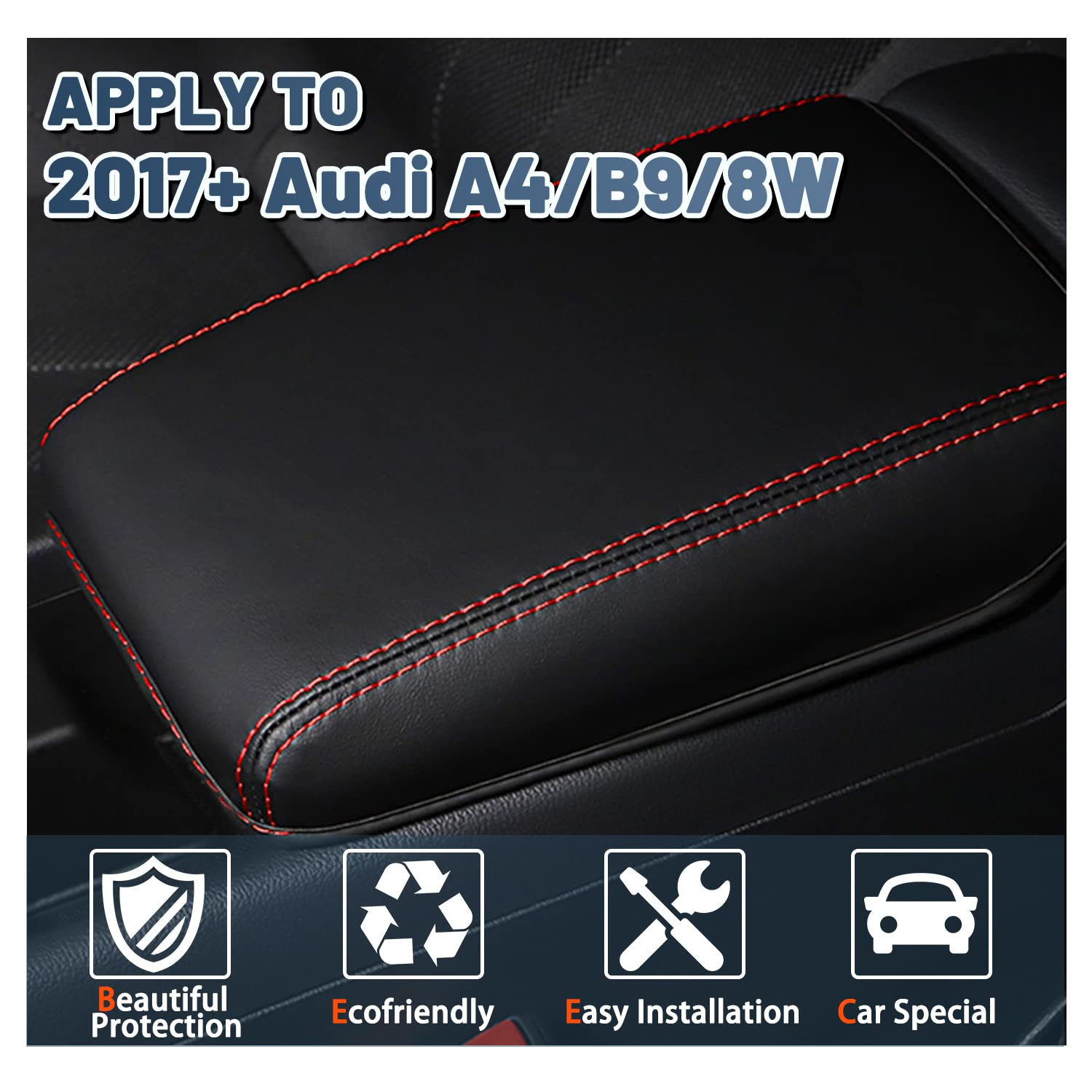 Audi A4 B9 8W Armrest Cover 2017+ - LFOTPP Car Accessories