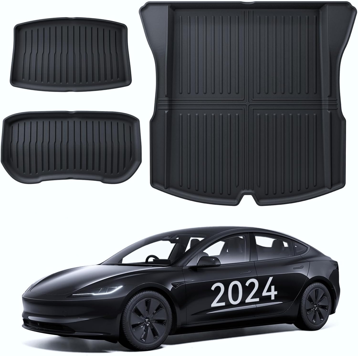 Tesla Model 3 Original 3D Scanning TPE All-Weather Mats 2024+