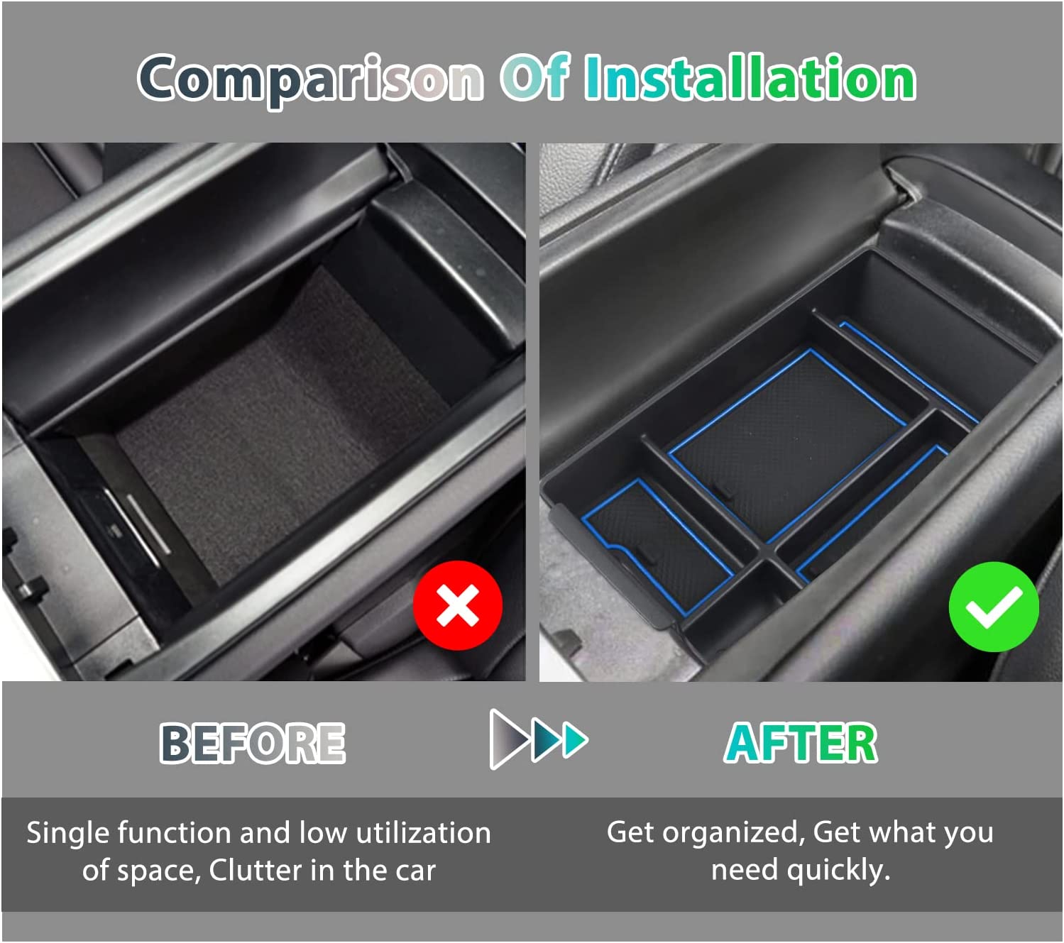 Mercedes C-Class W206 Centre Console Armrest Organizer Tray - LFOTPP Car Accessories