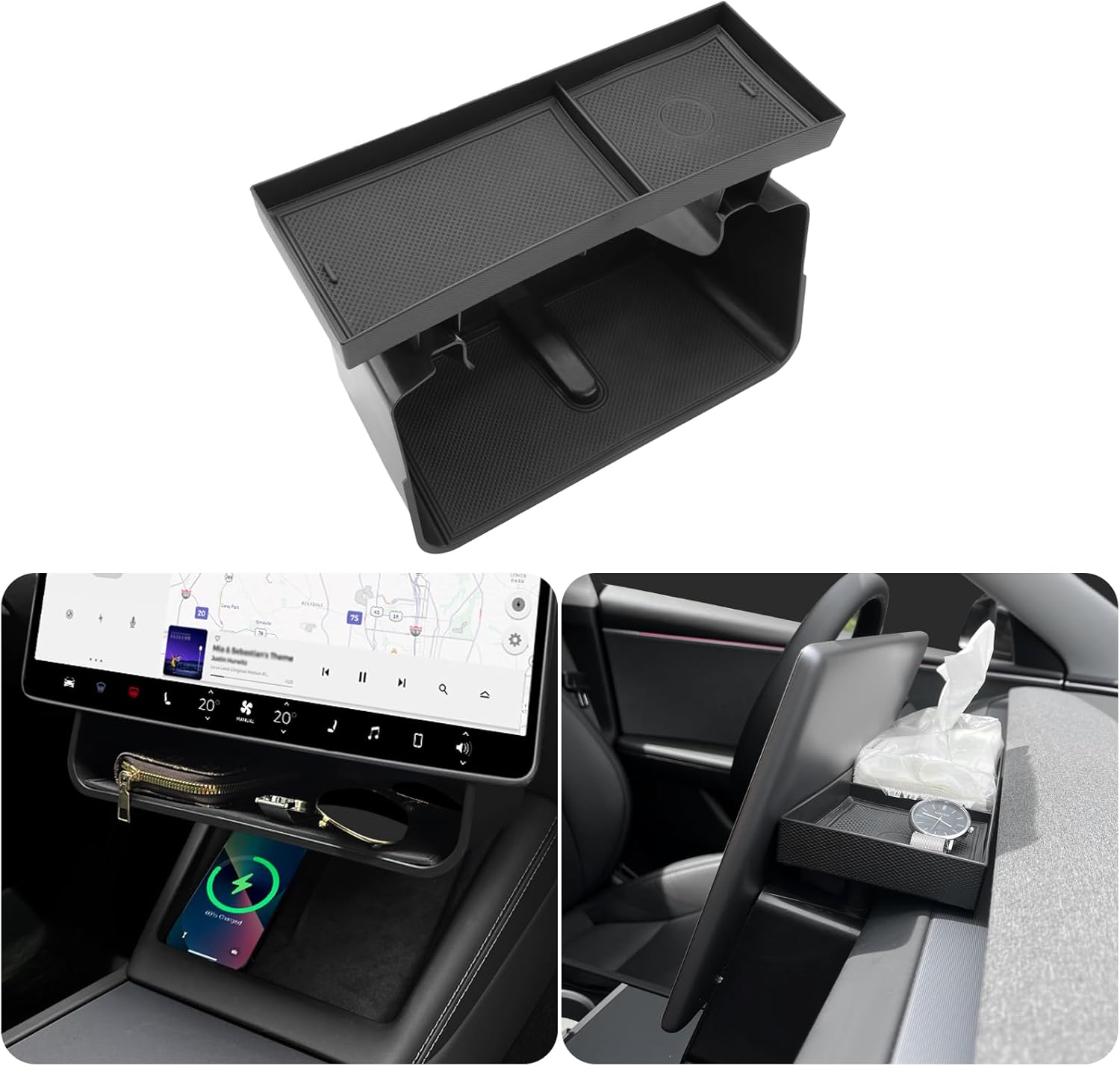 Tesla Model 3 Center Console Organizer 2024