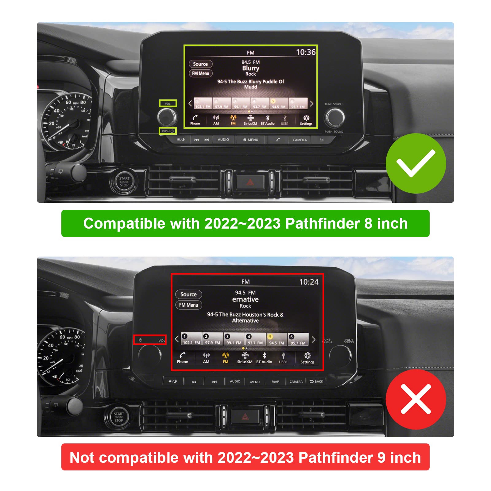 Nissan Pathfinder 8" Screen Protector 2022+ - LFOTPP Car Accessories