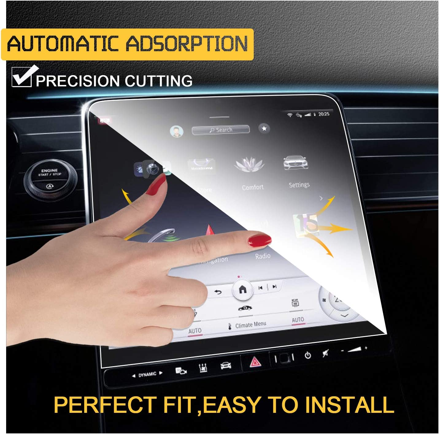 Mercedes S-Class W223 Screen Protector 2021+ - LFOTPP Car Accessories