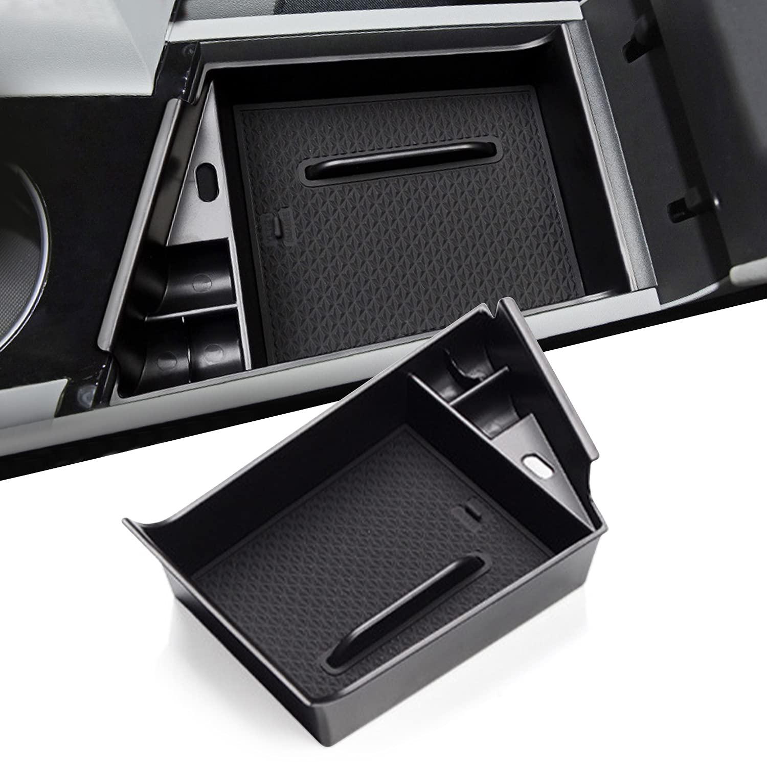 Hyundai Elantra Limited Hybrid Center Organizer Storage Tray 2021+ - LFOTPP Car Accessories