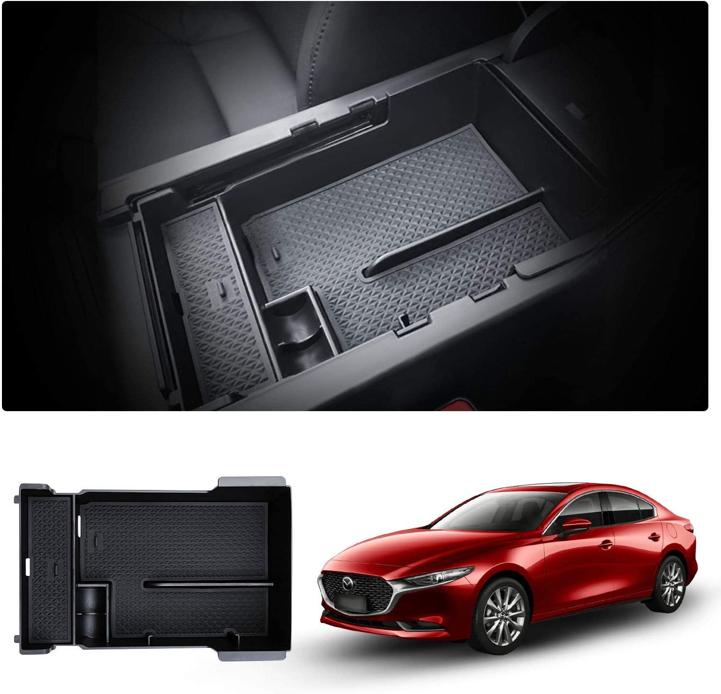 Mazda 3 Center Armrest Storage Tray 2019+ - LFOTPP Car Accessories