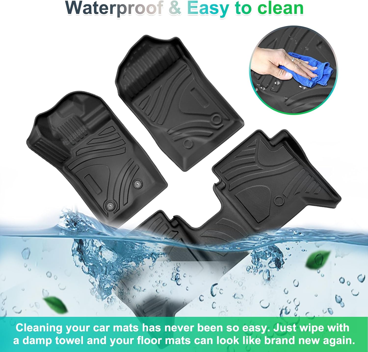 For Ford Ranger T9 Raptor Wildtrak 3D Scanning Floor Mats 2024+