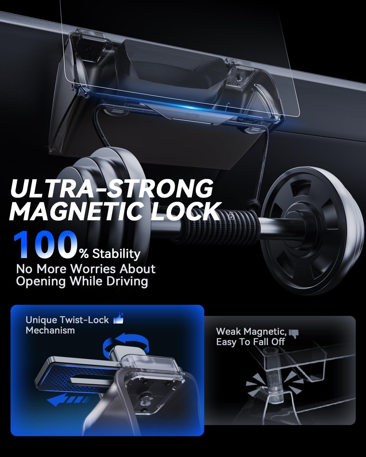 For Tesla Cybertruck Center Under Screen Storage Box 2024 2025+