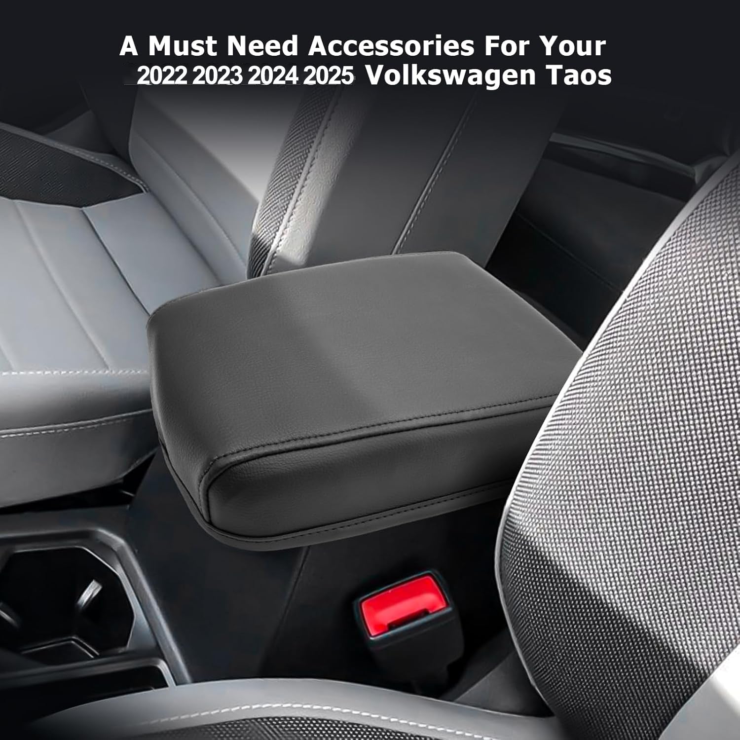 For Volkswagen Taos Center Console Armrest Cover 2022-2025