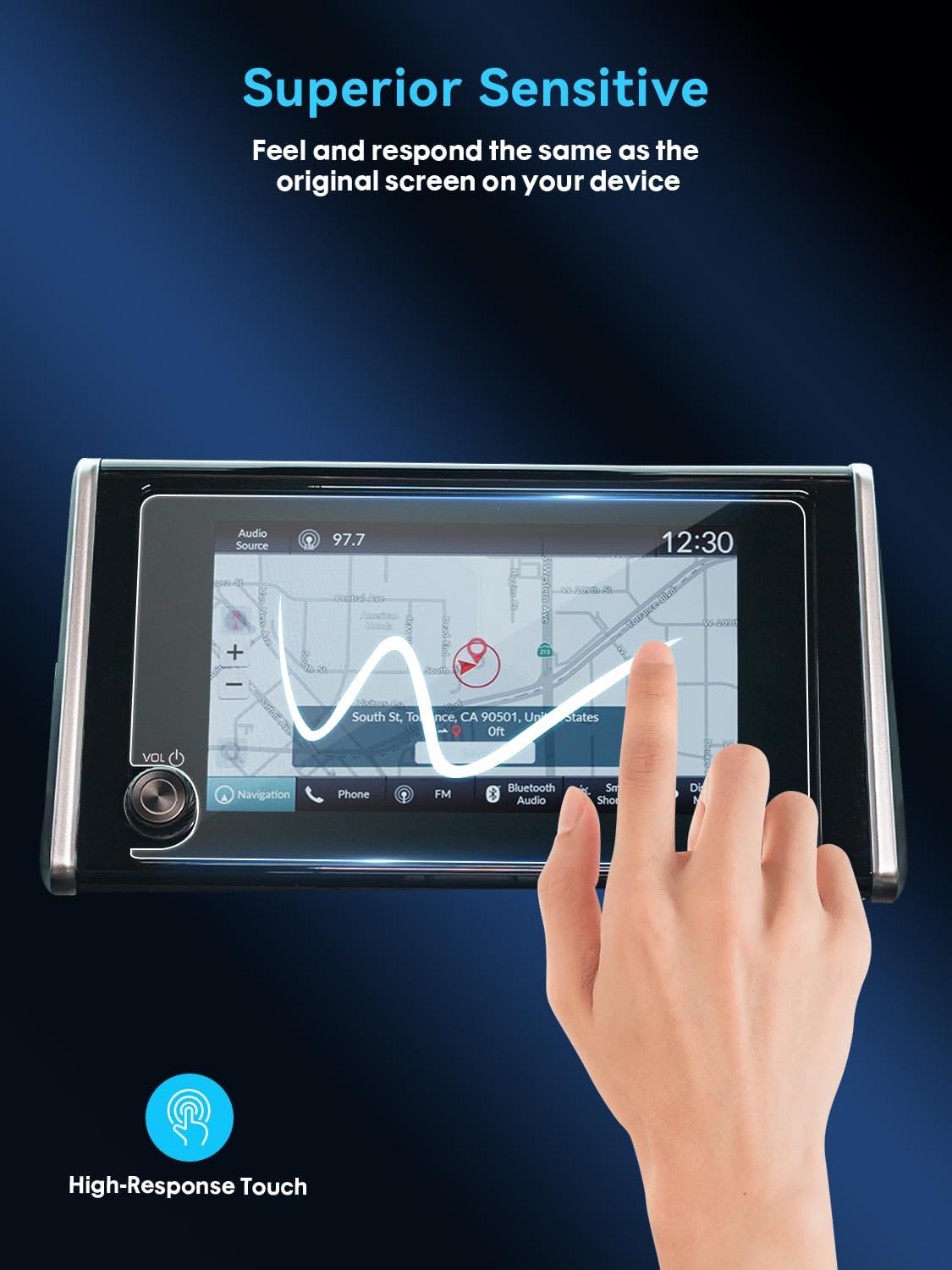 Protector de pantalla para salpicadero Toyota RAV4 12,3" 2023+