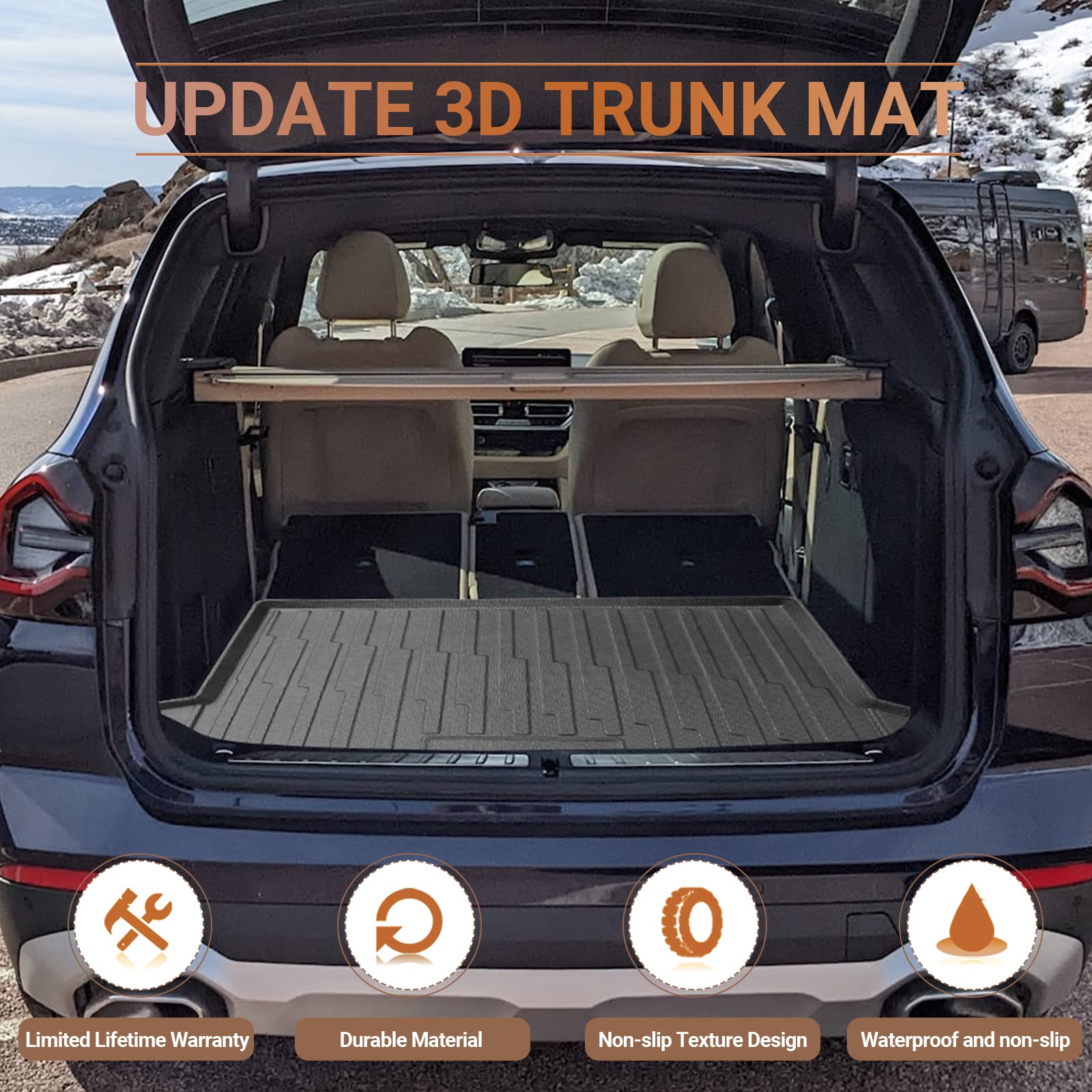 BMW X3 G01 Trunk Mats 2017+ - LFOTPP Car Accessories