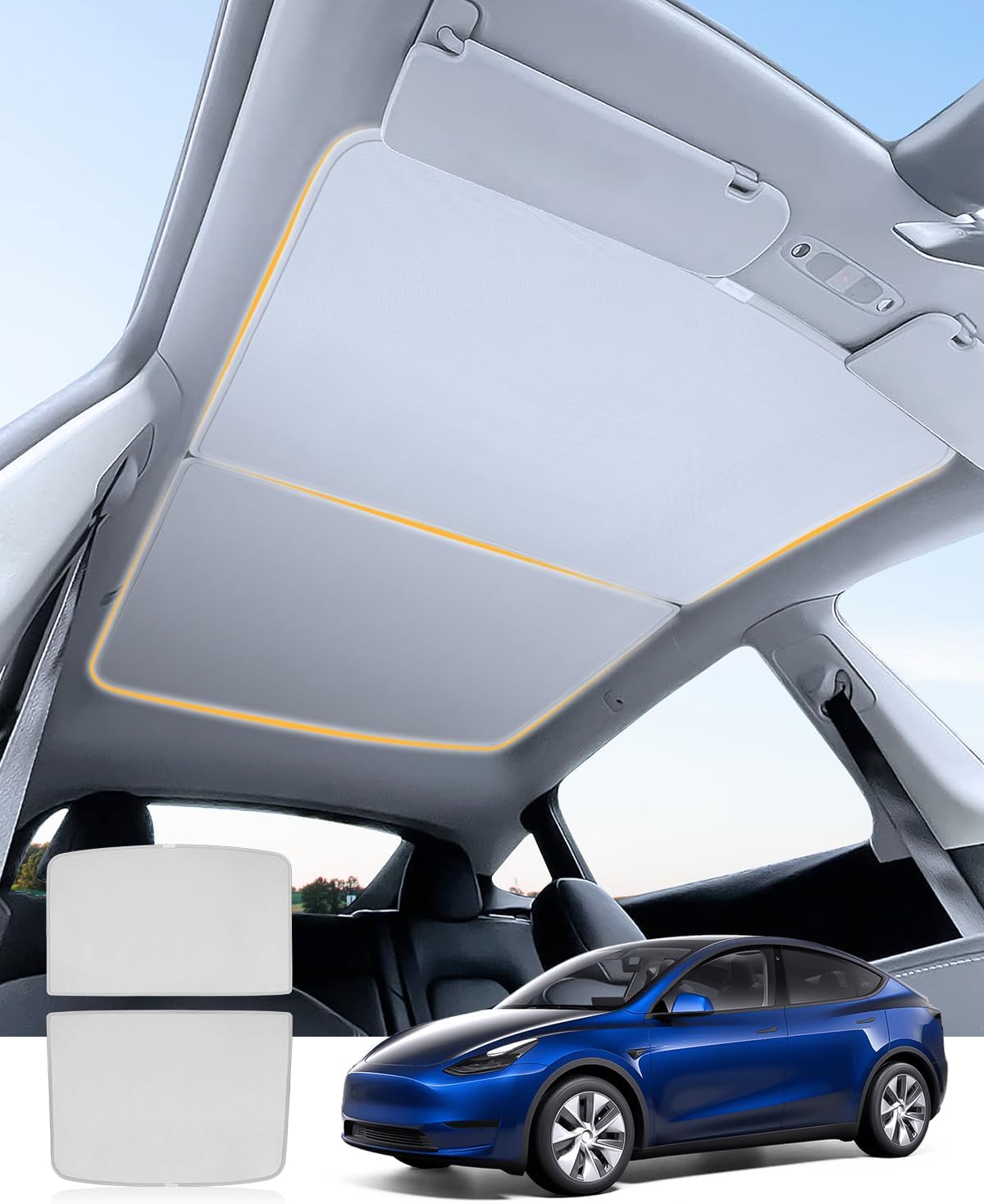 Tesla Model Y Car Sunroof Sunshade 2021+